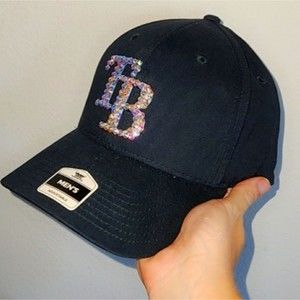 Bedazzeled Tampa Bay Hat Bling Headwear Shiney Top